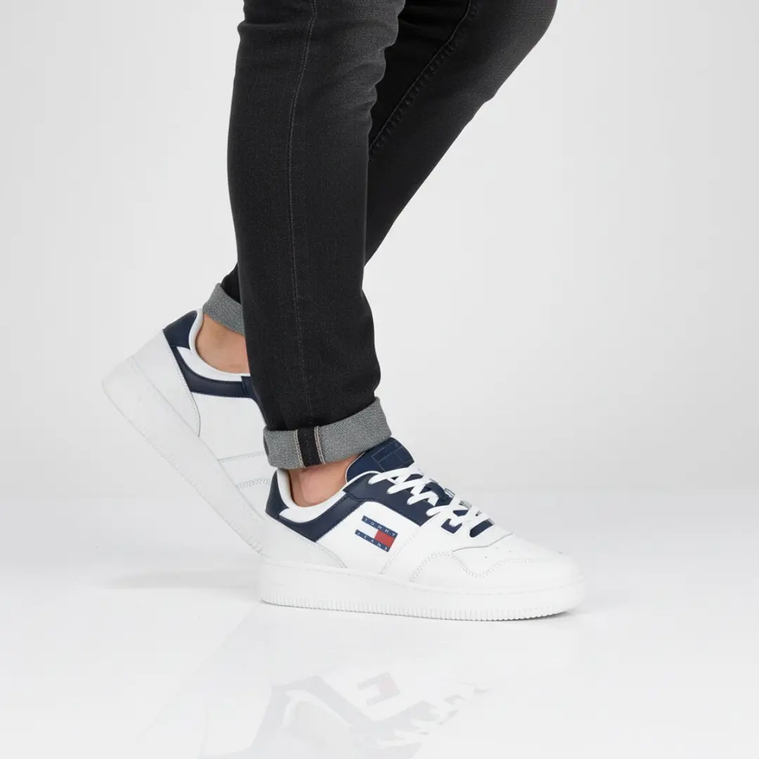 Tommy Hilfiger TJM Retro Basket Ess EM0EM01395-DW4 Sneakers - 44 - Blauw - afbeelding 2 van 6