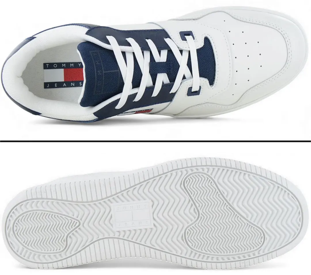 Tommy Hilfiger TJM Retro Basket Ess EM0EM01395-DW4 Sneakers - 44 - Blauw - afbeelding 5 van 6