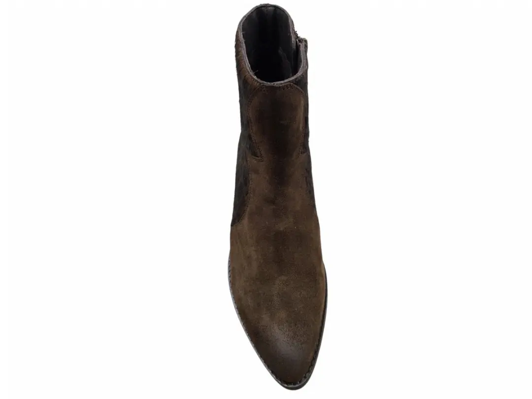 Maruti Gavi Suede Hairon DBrown DN1 Enkellaarzen - Bruin - 37