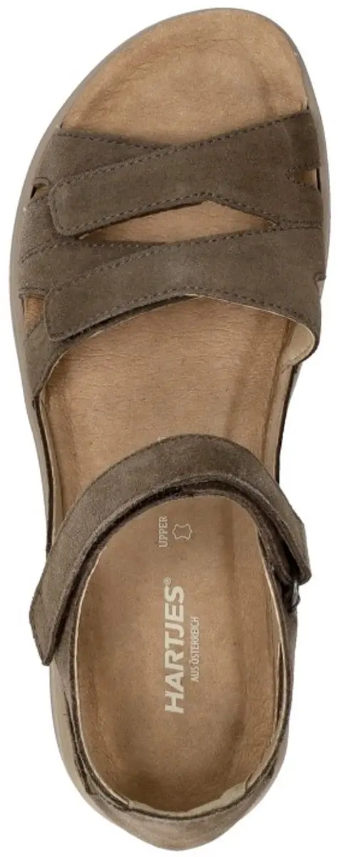 Hartjes Pop Sandalen Plat - Taupe Maat 41