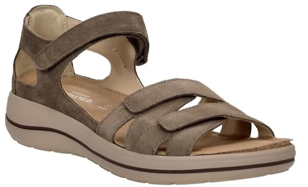 Hartjes Pop Sandalen Plat - Taupe Maat 41