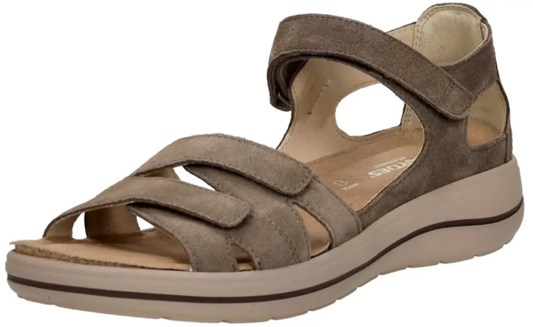 Hartjes Pop Sandalen Plat - Taupe Maat 41