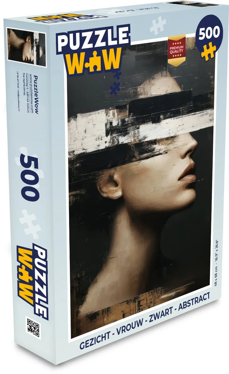 PuzzleWow Gezicht Vrouw Abstract Legpuzzel 500 Stuks - MPN 8721406859710