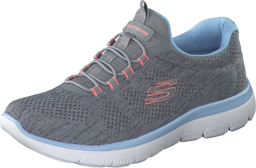 SKECHERS SUMMITS-FUN FLARE sneakers dames grijs VEGAN 150113 GYMT
