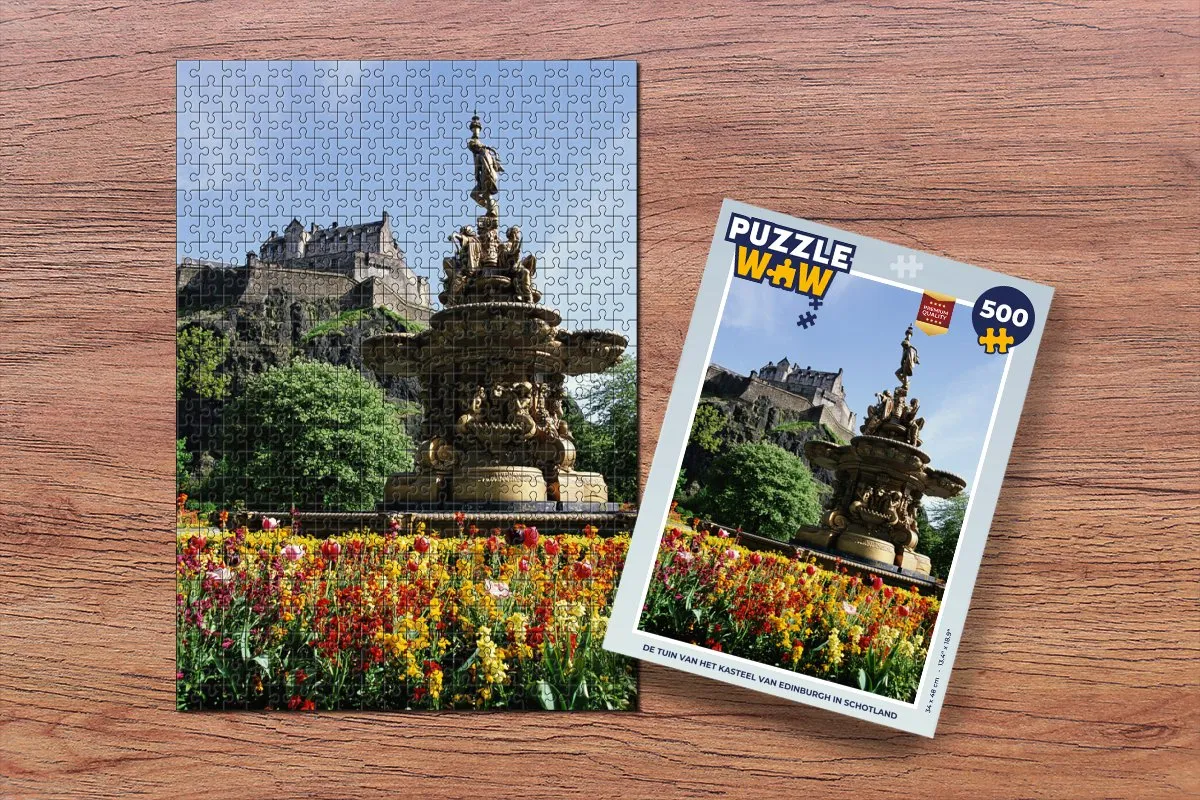 PuzzleWow De Tuin van Edinburgh Legpuzzel 500 Stuks - Multicolor