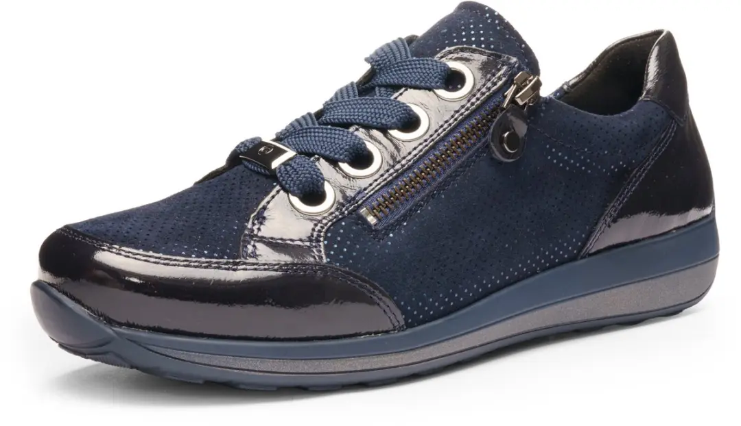 Ara-art- 12-64587 02 -blauw-lak-sneaker-dames