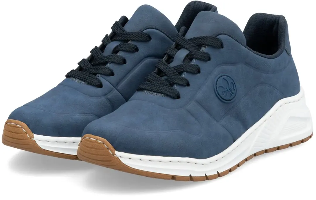 Rieker damesschoenen lage schoenen M4903-14 blauw extra breed