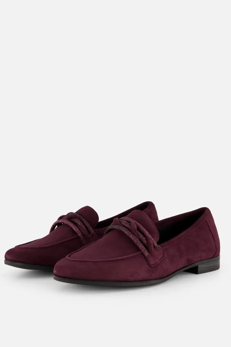 Marco Tozzi Instappers rood Suede