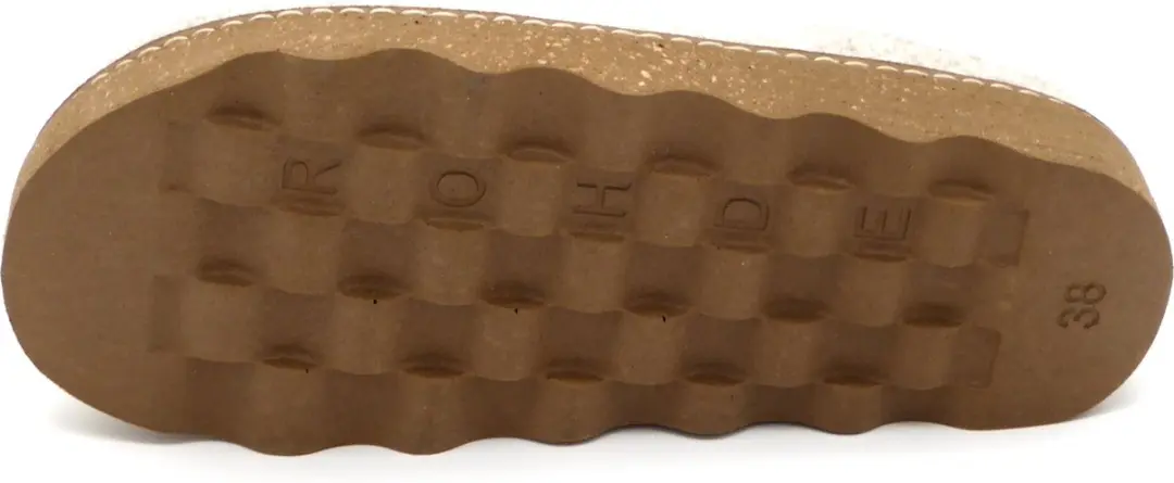 Rohde Dames Pantoffels 6120-13 - Maat 38 - Creme