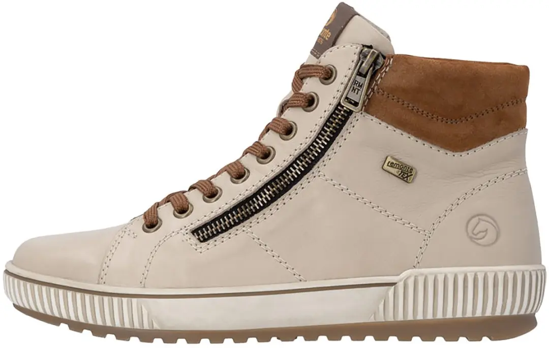 Remonte D0772-62 Veterschoenen Dames - Beige/Bruin Leer - 39 - afbeelding 6 van 6