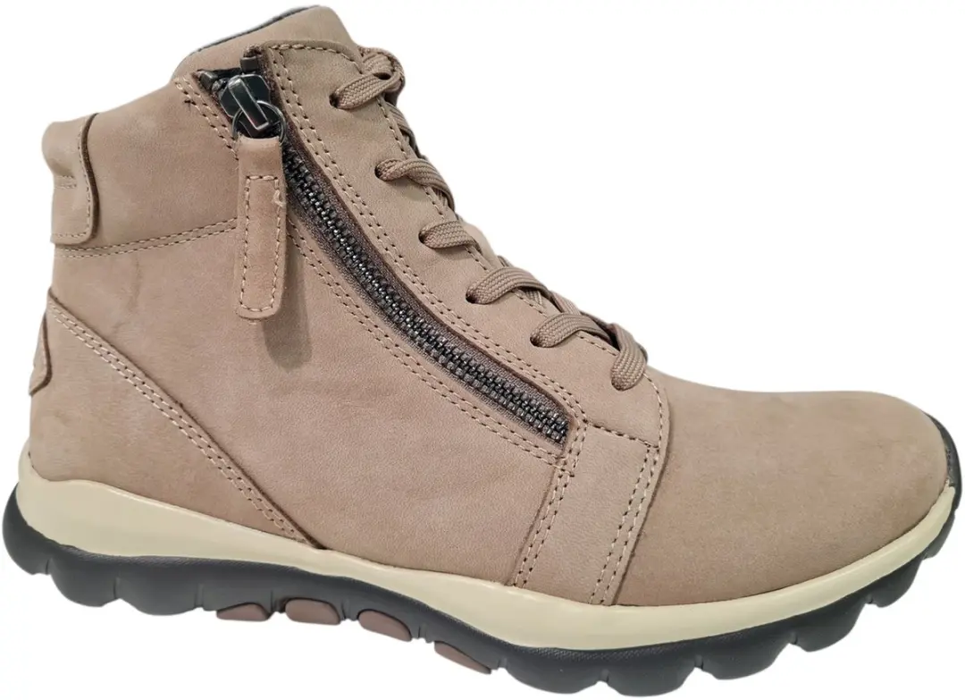 Gabor Rollingsoft Beige Dames Veterschoenen