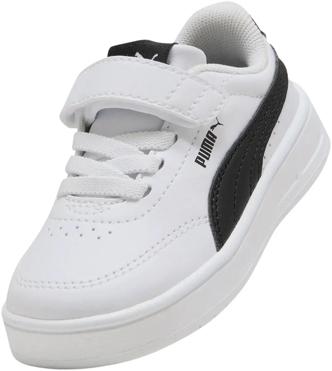 PUMA Court Classic Clean AC Sneakers Junior - Maat 20 - Wit/Zwart - afbeelding 6 van 6