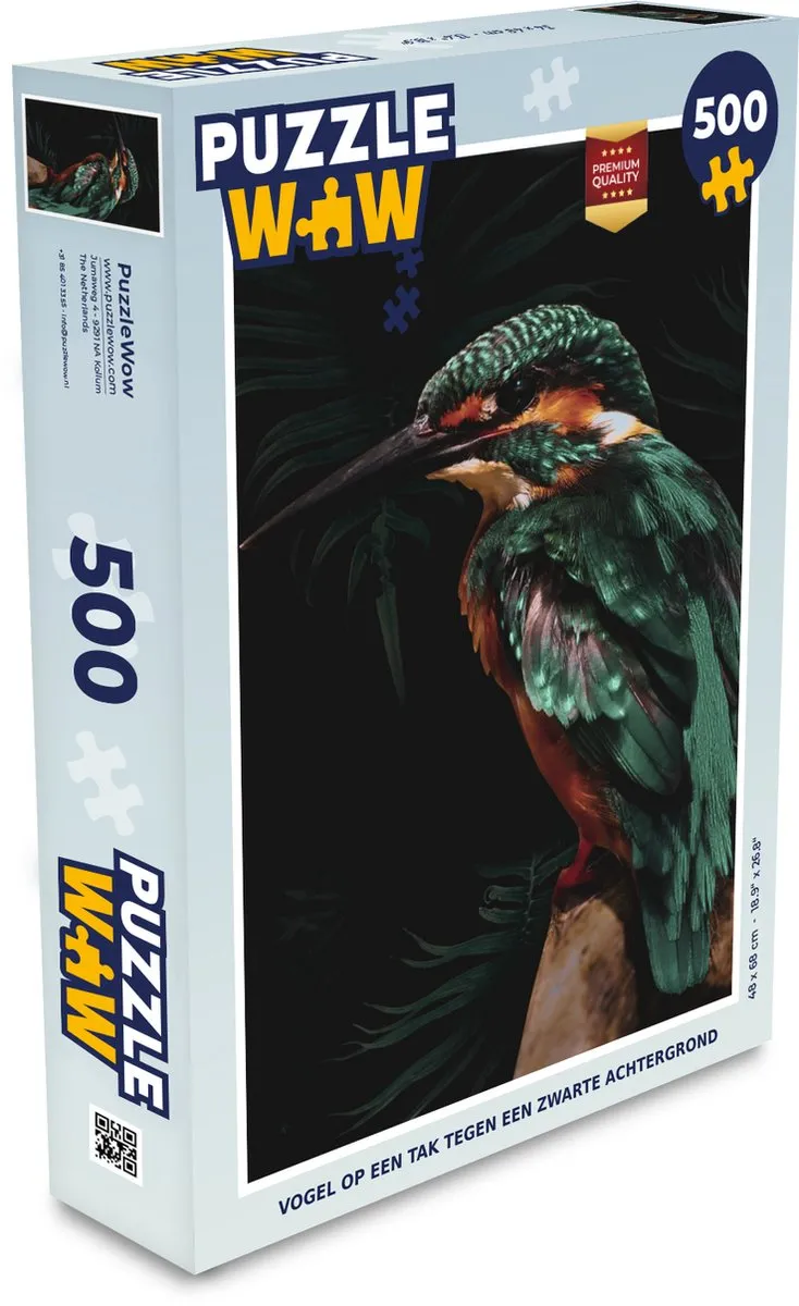 PuzzleWow IJsvogel Tak Legpuzzel 500 Stuks - Multicolor