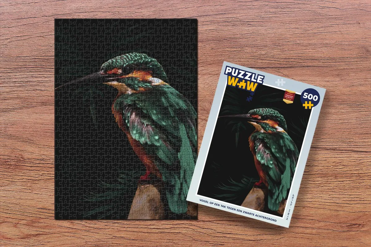 PuzzleWow IJsvogel Tak Legpuzzel 500 Stuks - Multicolor