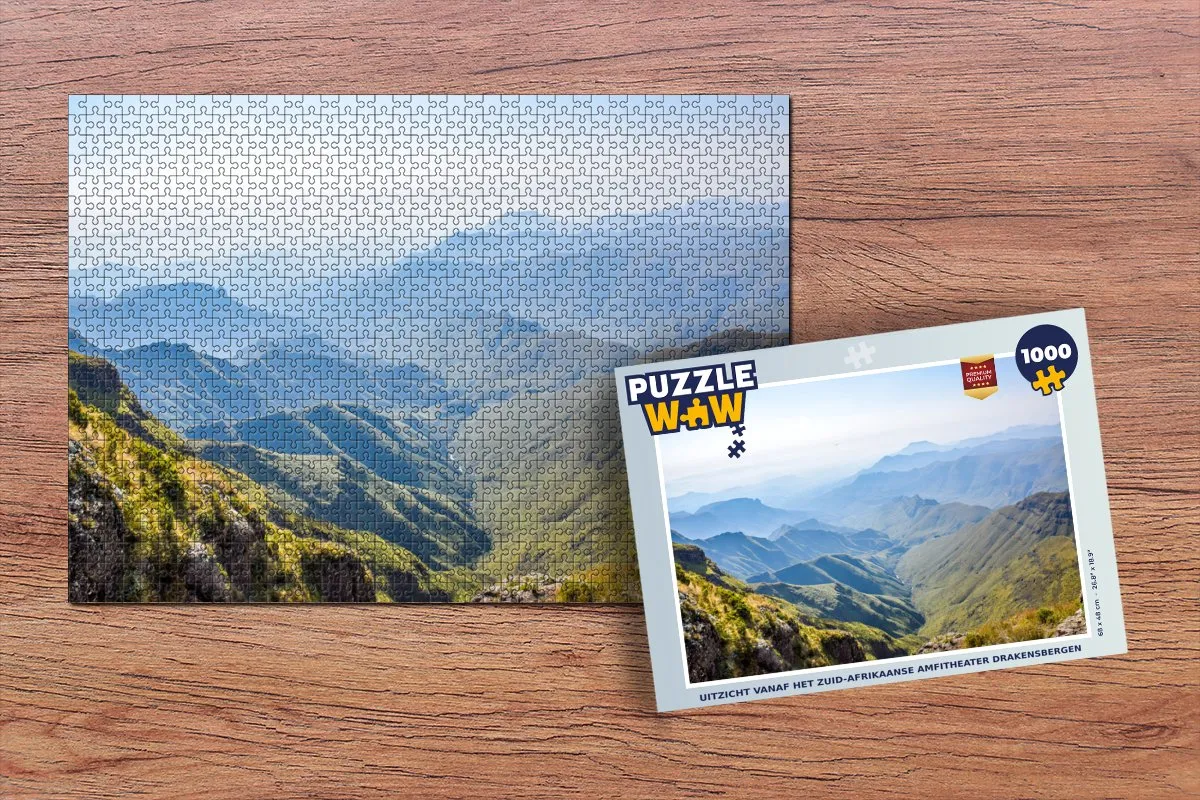 PuzzleWow Drakensbergen Amfitheater Legpuzzel 1000 Stuks - Multicolor
