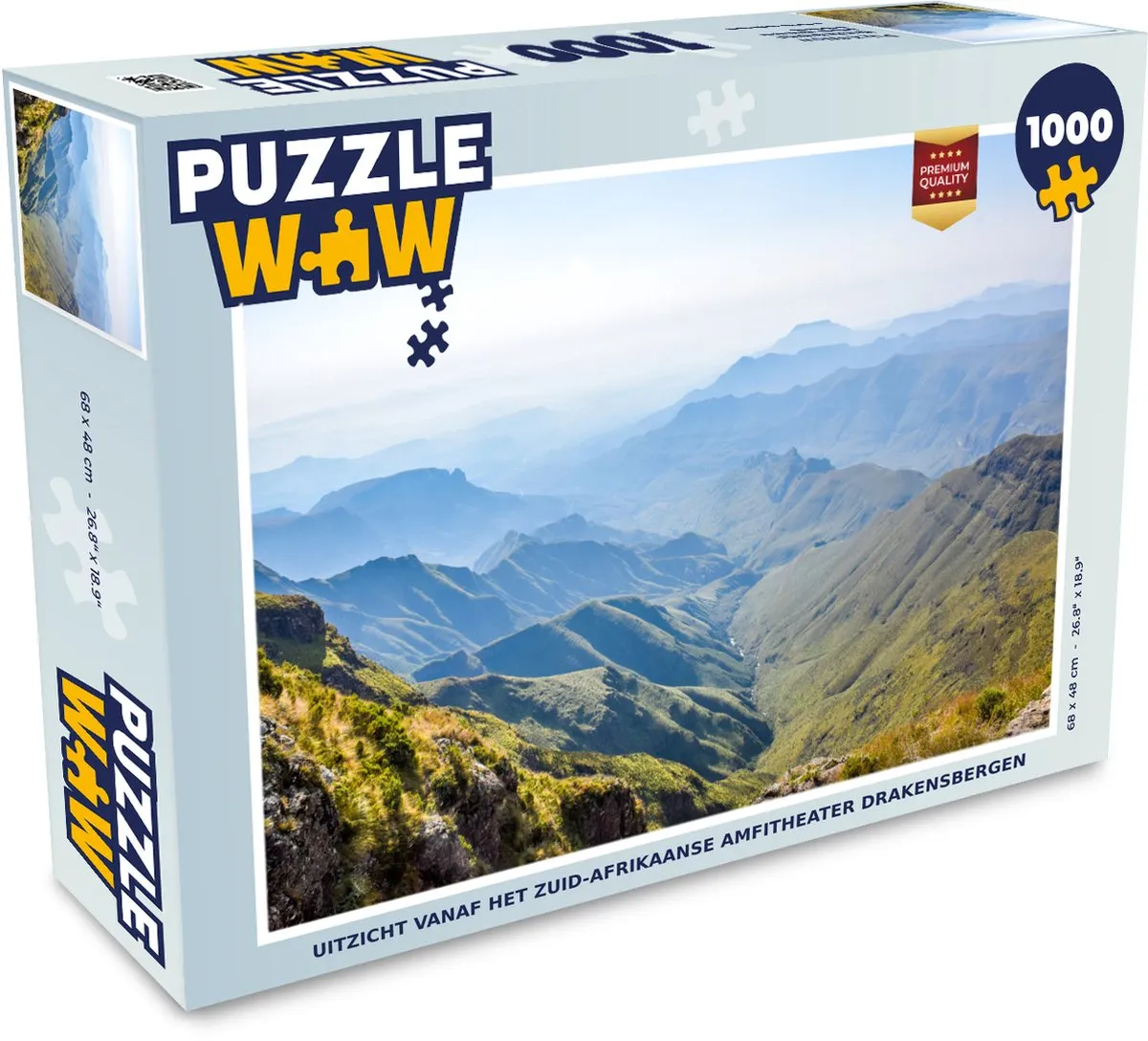 PuzzleWow Drakensbergen Amfitheater Legpuzzel 1000 Stuks - Multicolor