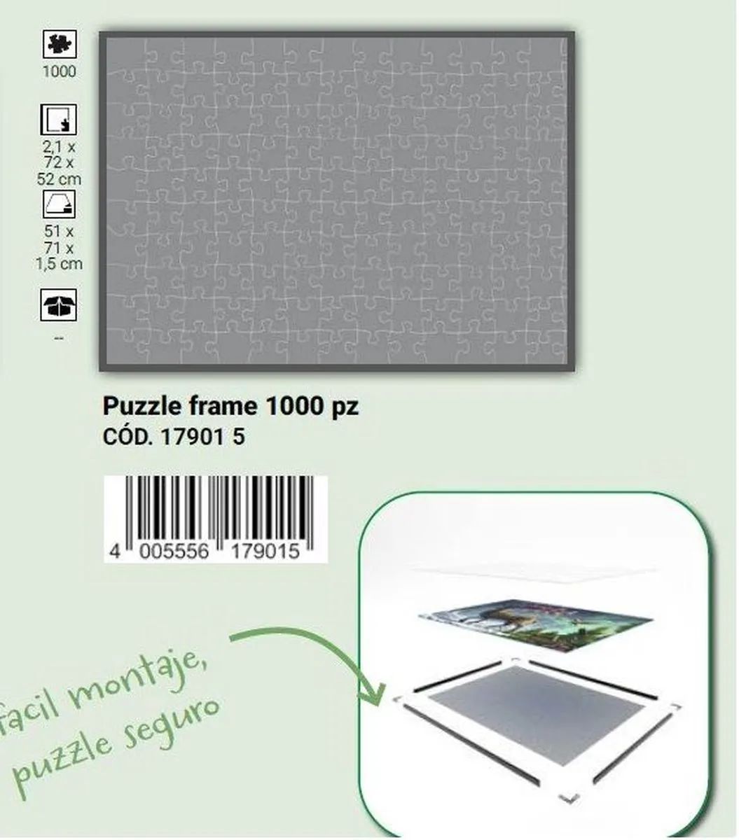 Ravensburger Puzzel Lijst 1000 Stuks - 179015 - Multicolor