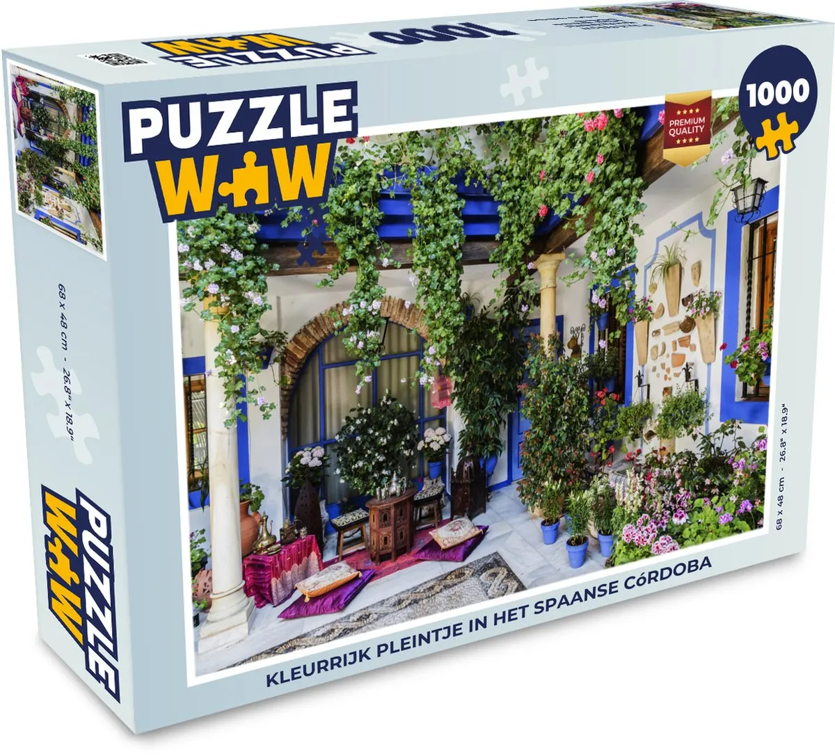 PuzzleWow Córdoba Legpuzzel 1000 Stuks - Multicolor