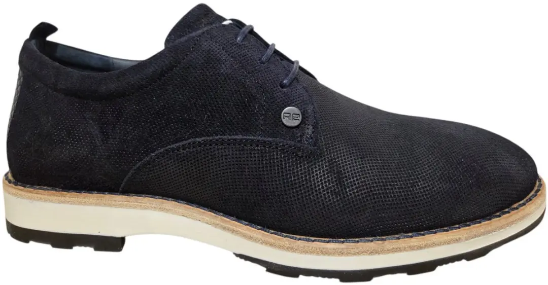 Rehab Pozato Sue Weave 8100 DBLU Veterschoenen Blauw Suede Heren