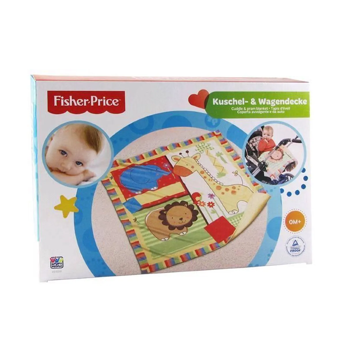 Fisher Price Speeldeken 78x78cm - Multi