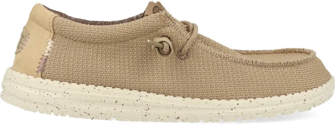 HEYDUDE Wally Sport Mesh Heren Instappers Tan/White Maat 41