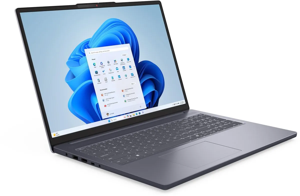 Lenovo IdeaPad Slim 3 16ARP10 Laptop - 16" WUXGA - 8GB RAM - 512GB SSD - Grijs - afbeelding 5 van 6