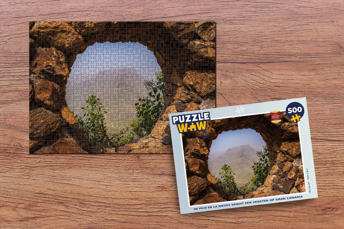 PuzzleWow De Pico de la Nieves Legpuzzel 500 Stuks - Multicolor
