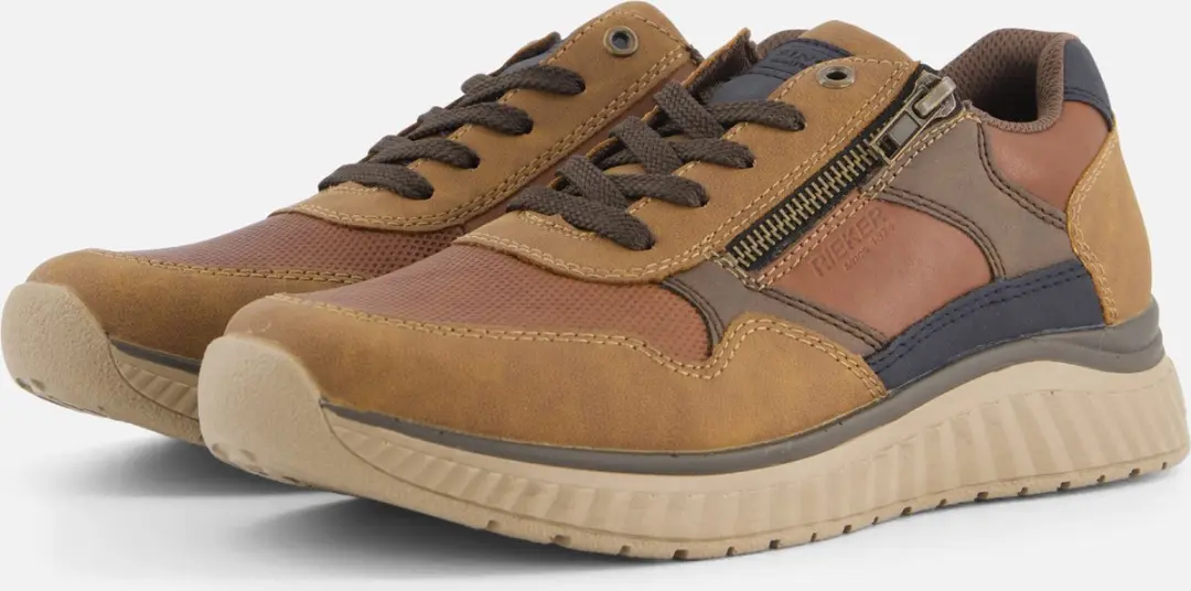 Rieker Sneakers bruin Textiel