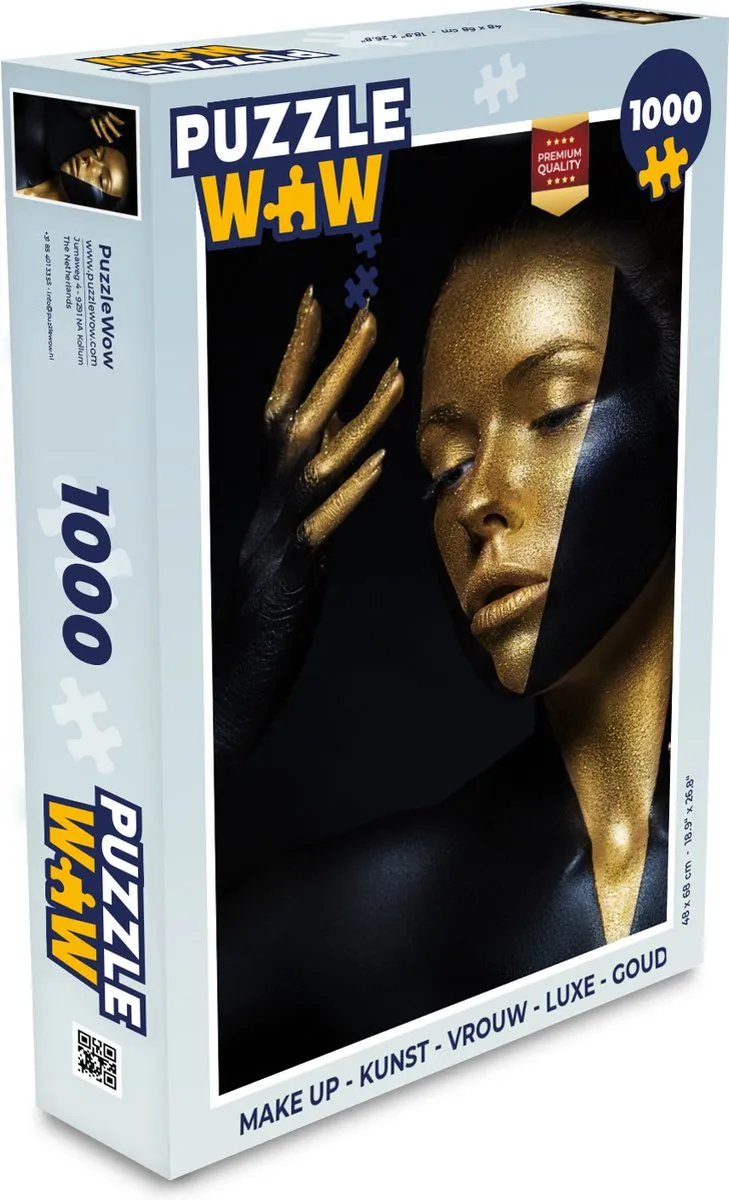 PuzzleWow Make Up Luxe Legpuzzel 1000 Stuks - Multicolor