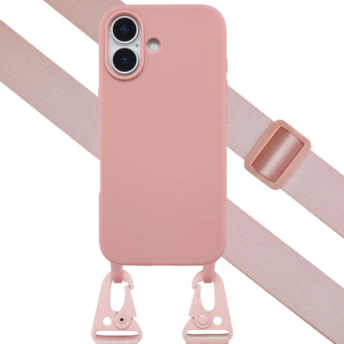 Selencia Hoesje iPhone 17 - Siliconen Roze