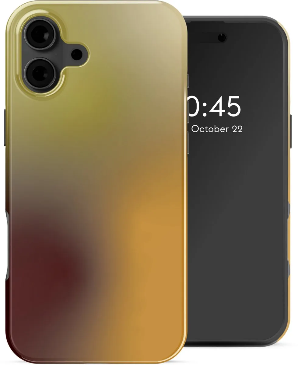 Selencia Hoesje iPhone 16 Gradient Olive Dust - MagSafe