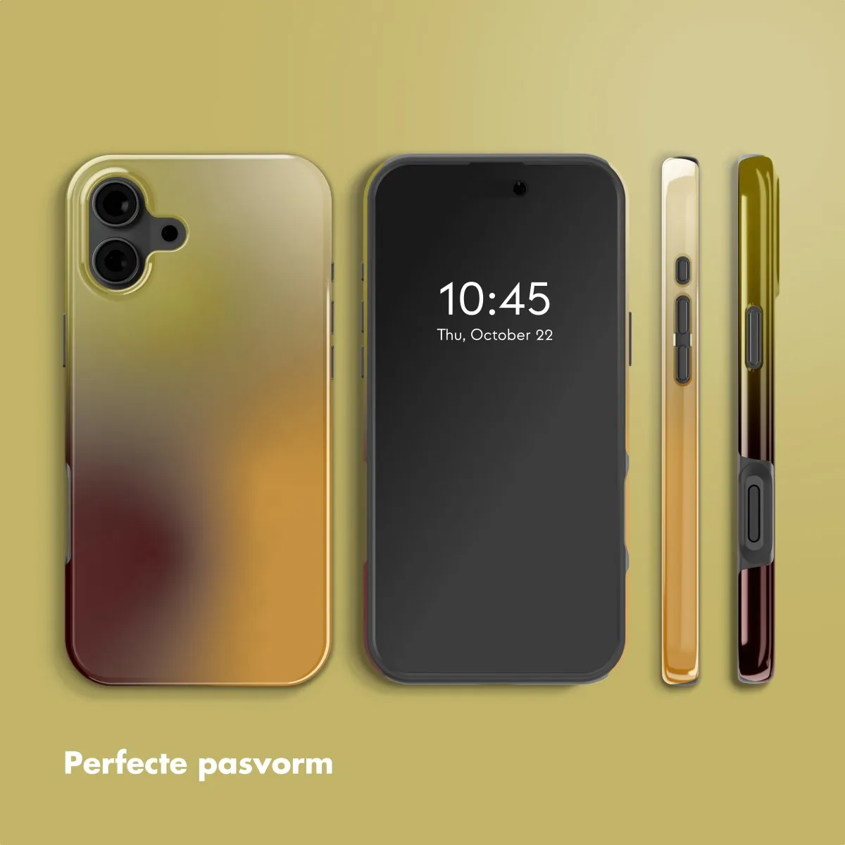 Selencia Hoesje iPhone 16 Gradient Olive Dust - MagSafe - afbeelding 6 van 6
