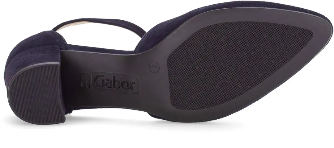 Gabor Blauwe Nubuck Damespump 37.5