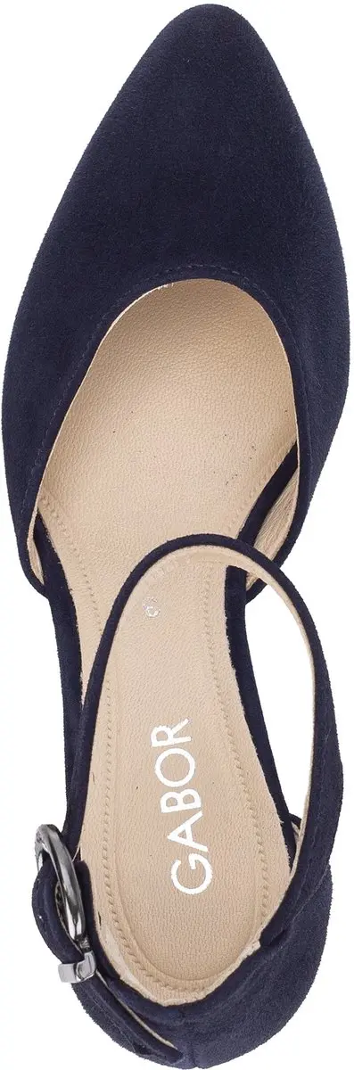 Gabor Blauwe Nubuck Damespump 37.5