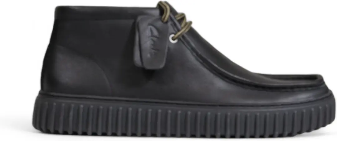 Clarks Torhill Hi Heren Veterschoenen - Zwart - afbeelding 4 van 6