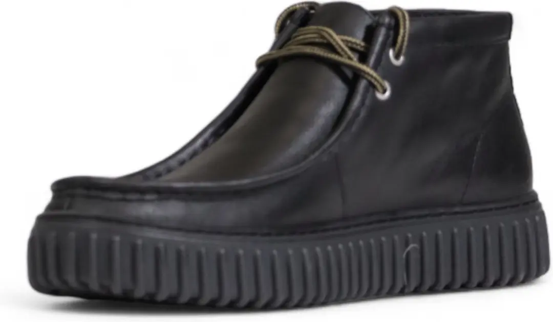 Clarks Torhill Hi Heren Veterschoenen - Zwart - afbeelding 5 van 6
