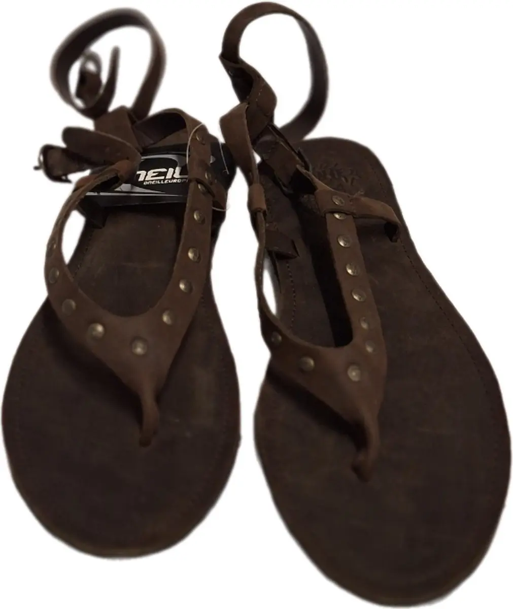 O'NEILL-JARI-LERENSLIPPER-GRIEKSE ENKELSLUITING-COFFEE-SIZE 40
