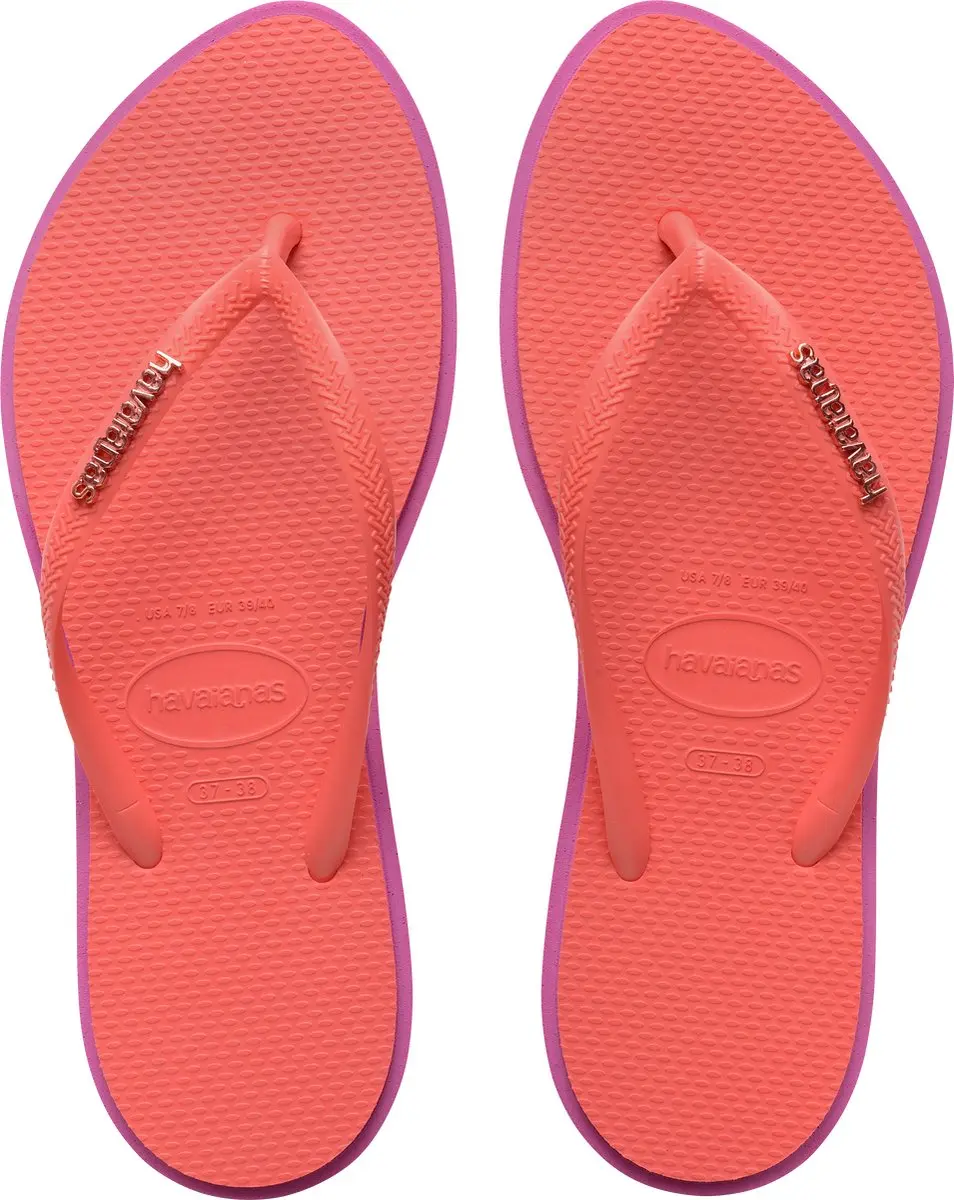 Havaianas HAV. SLIM POINT Roze GUM/TROPICAL CORAL Dames Slippers