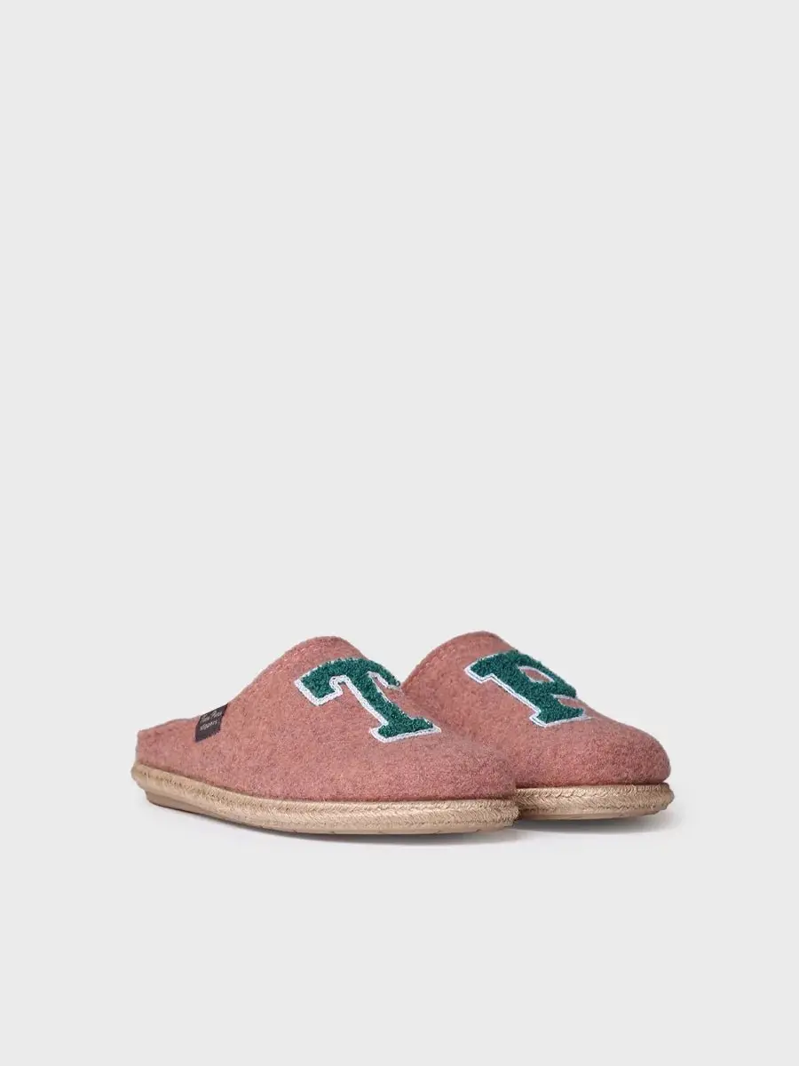 Damesslippers van vilt