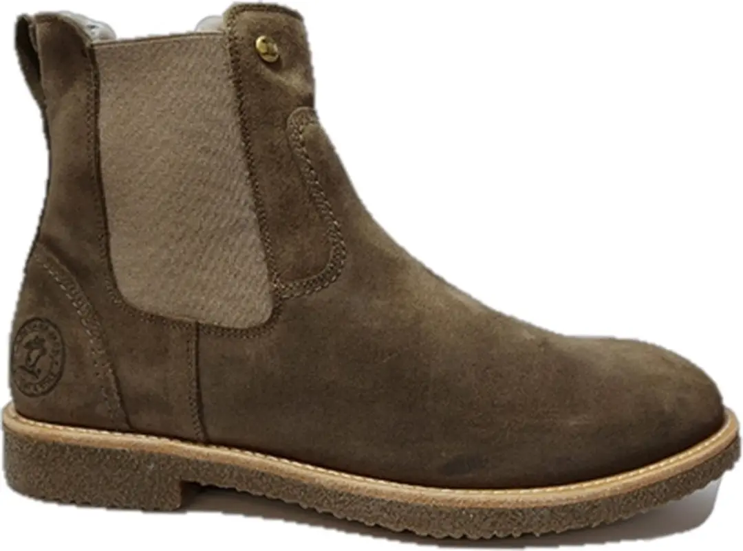 Panama Jack Chelsea Boots Garnock Igloo C11 Taupe Suède Vacht Gevoerd