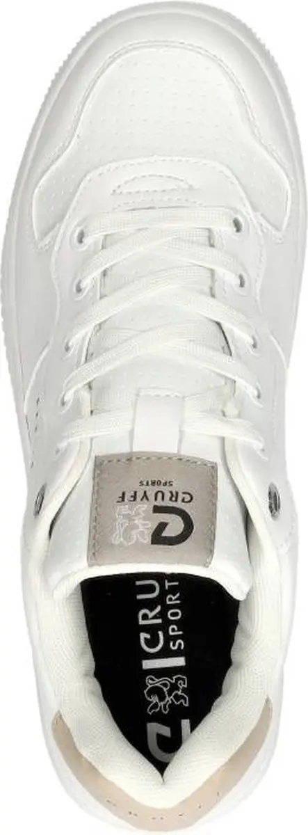 Cruyff Indoor Royale Veterschoen - Meisjes - Wit - Maat 34 - afbeelding 5 van 6