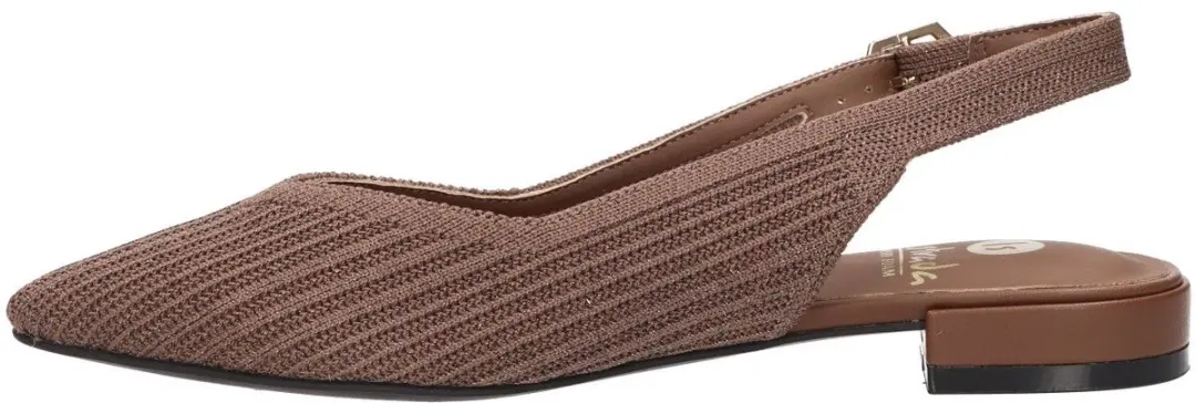 La Strada Slingback Bruin Knitted