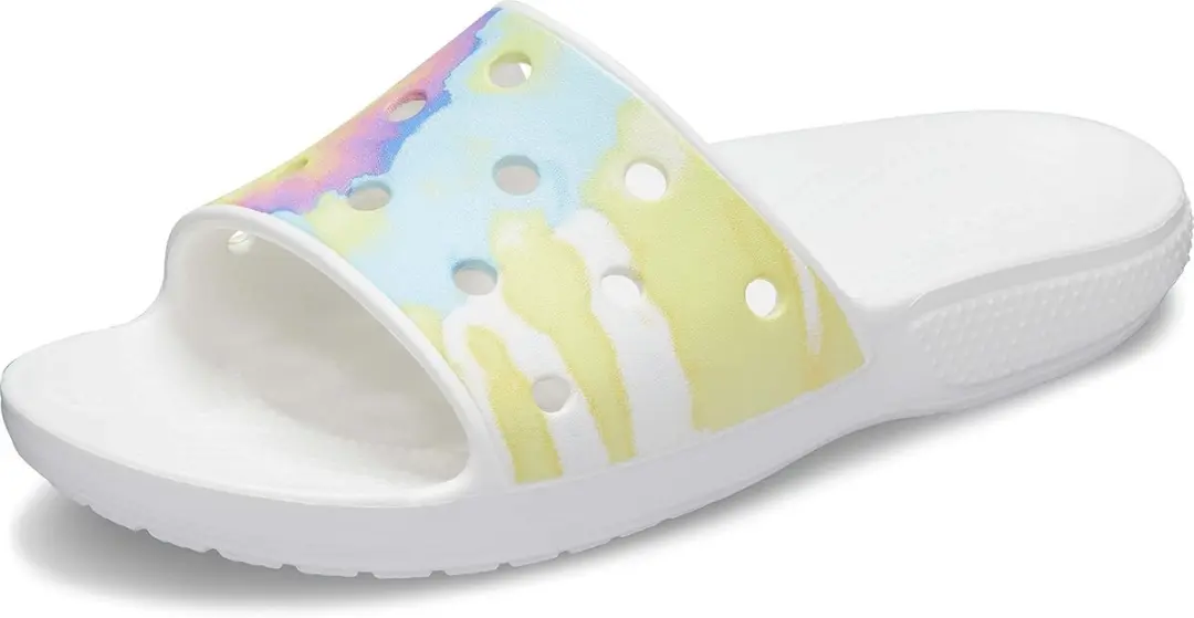 Crocs Classic Tiedye Graphic Sandal Wit/Multi Maat 43/44 US M10/W12