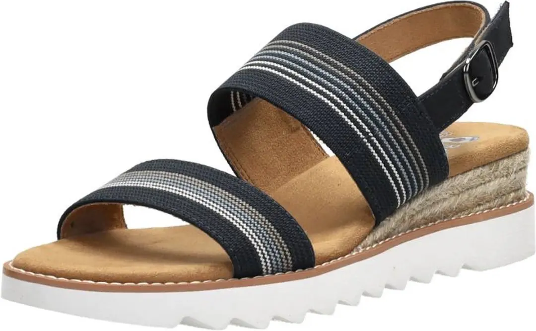 Skechers BOBS Desert Kiss Hi - Tea Time Sandalen - Plat - Blauw - afbeelding 4 van 6