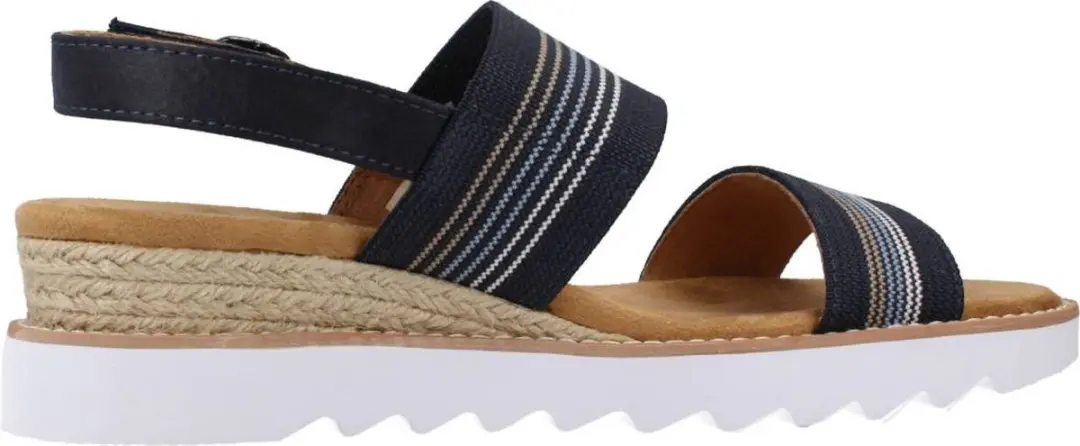 Skechers BOBS Desert Kiss Hi - Tea Time Sandalen - Plat - Blauw - afbeelding 2 van 6