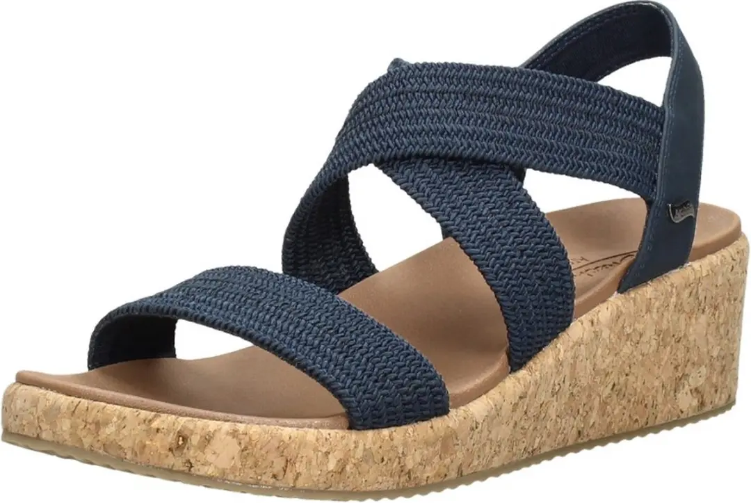 Skechers Arch Fit Beverlee - Love Stay Dames Sandalen - Navy/Blue - Maat 41 - afbeelding 3 van 6