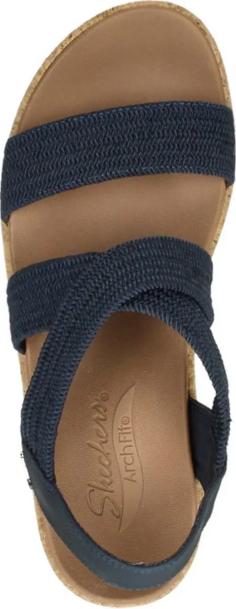 Skechers Arch Fit Beverlee - Love Stay Dames Sandalen - Navy/Blue - Maat 41 - afbeelding 4 van 6