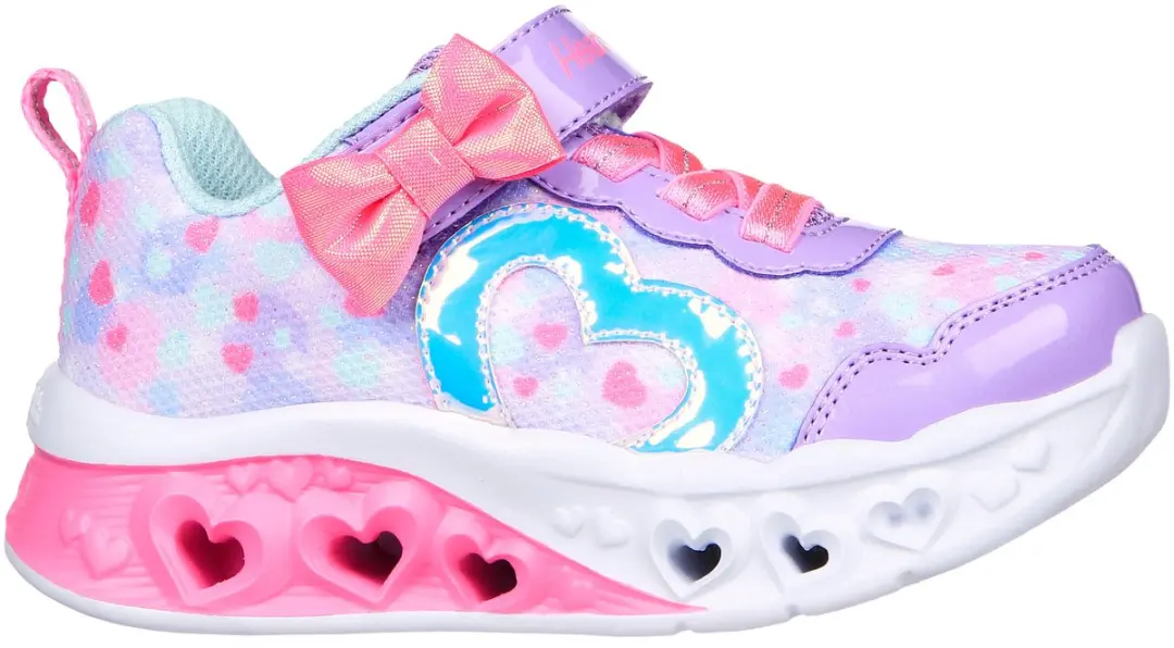 SKECHERS Kinderschoenen LED Hartjes Sneakers Geel Maat 22 Unisex