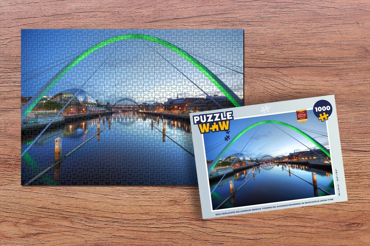 PuzzleWow Millennium Bridge Legpuzzel 1000 Stuks - Multicolor