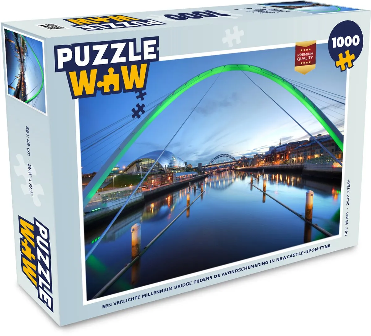 PuzzleWow Millennium Bridge Legpuzzel 1000 Stuks - Multicolor